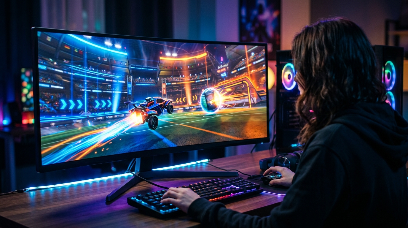 Rocket League Stretched Resolution Guide for FPS & Wider View